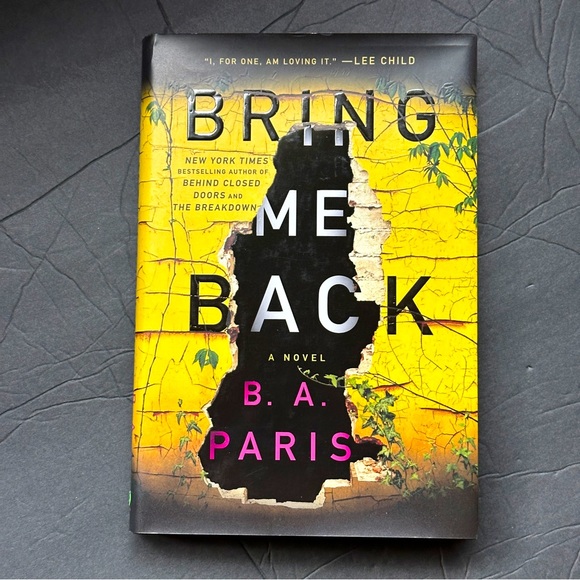 HARDCOVER Other - Bring Me Back: A Novel by B.A. Paris | Fiction, Thriller | Hardcover Book